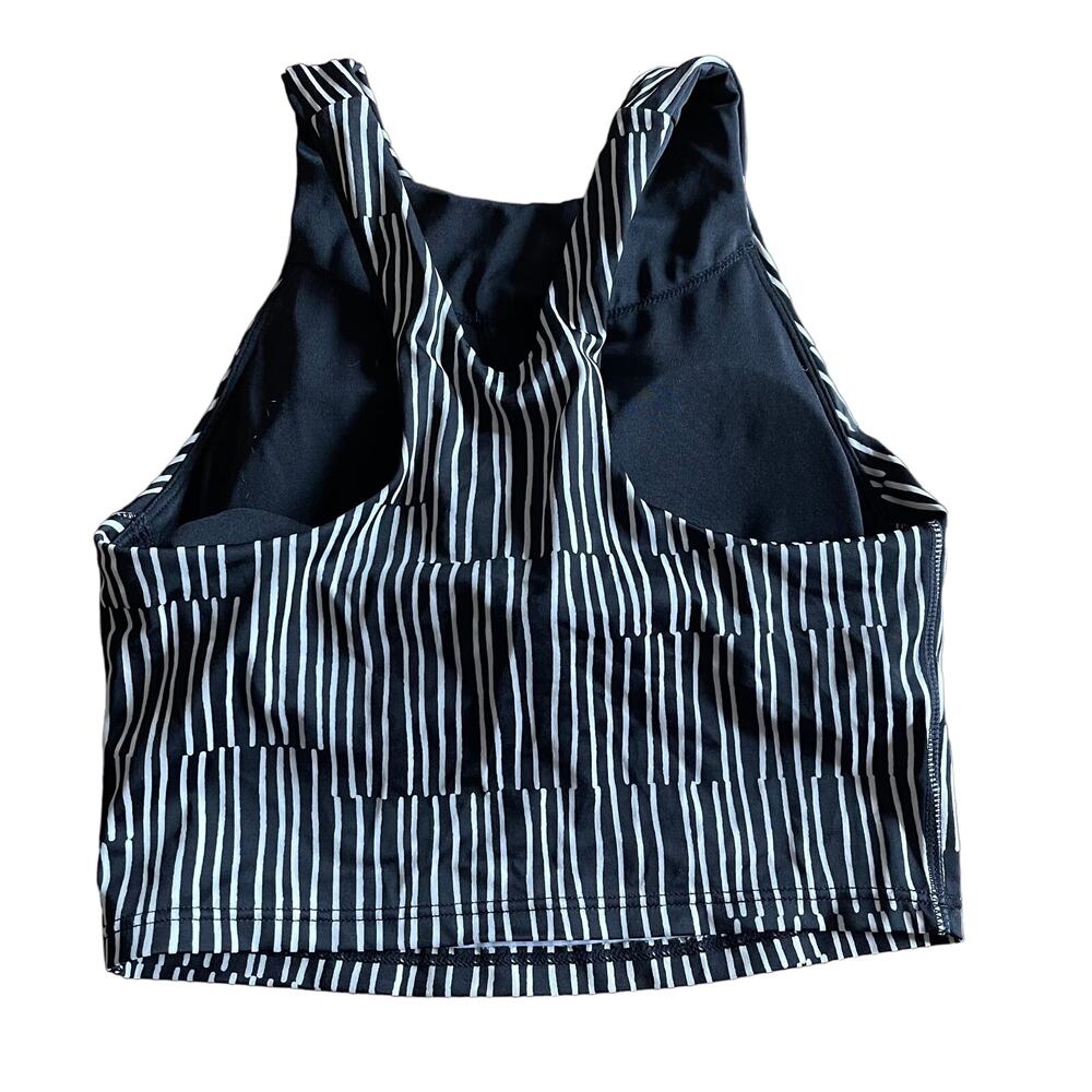 Athleta A-C Conscious Crop Printed Bikini Top Size XXS - Picture 4 of 6